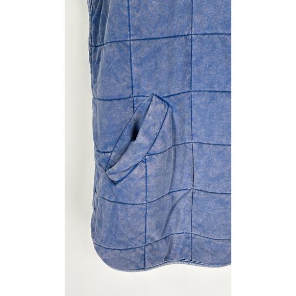 Chic Soul Harvest Haven Vest Blue Womens Size 1XL New Zip Up Chicsoul - Picture 2 of 9